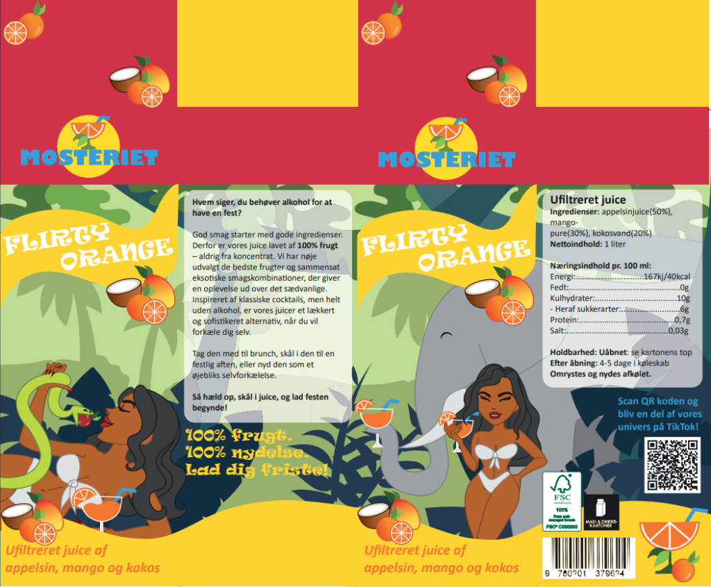 Stanseform til juicekarton til "Mosteriet"